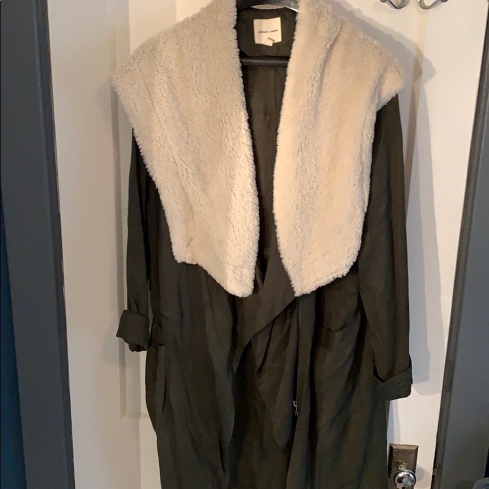 Silence and Noise Green Trench coat